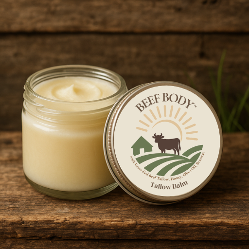 Jar of tallow balm